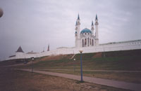 Мечеть Кул-Шариф над стенами кремля